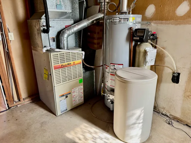 Furnace system, water heater, and water softener system