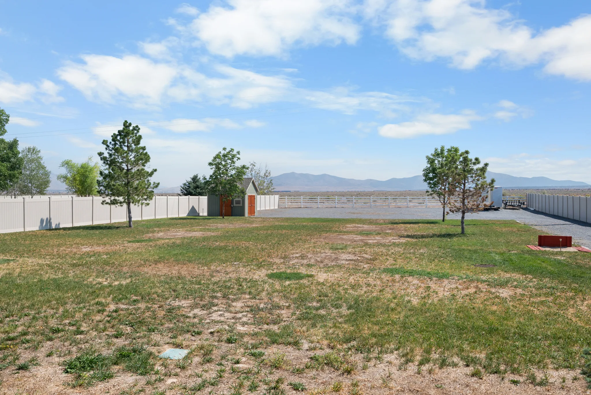LOOK AT ALL THIS BACKYARD SPACE & THOSE VIEWS!