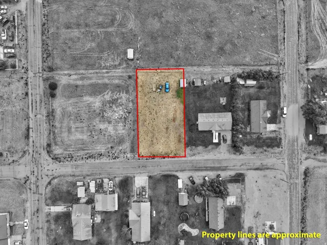 Aerial View. Depicting the property boundaries and surrounding land features