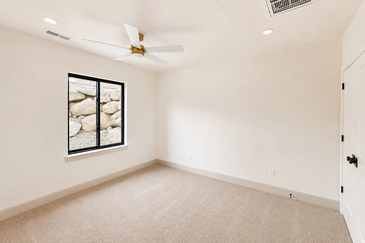 This bedroom 5 is on the rentable basement side