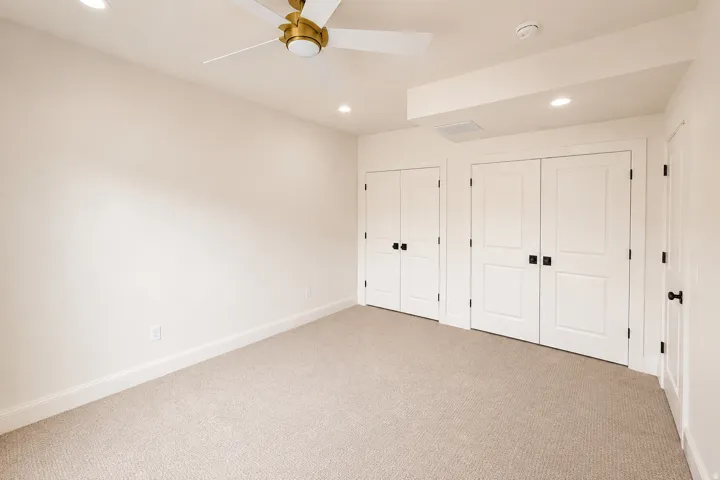 Rentable bedroom 5 with two double closets.