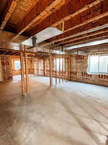 Unfinished basement with potential for 3 more bedrooms