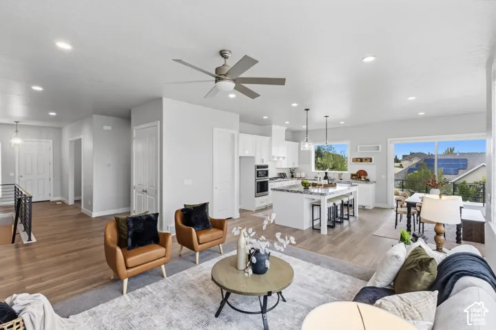 Open-concept living area
