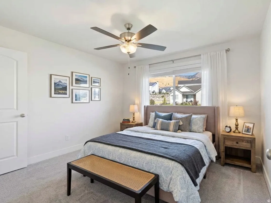 Digitally Staged Bedroom
