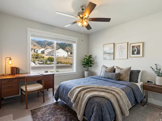 Digitally Staged Bedroom