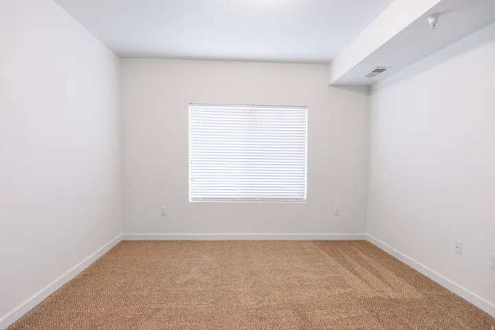 Room with neutral-toned carpet flooring and white walls