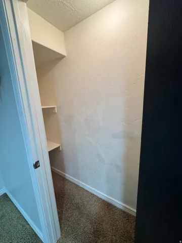 Built-in shelving for organized storage