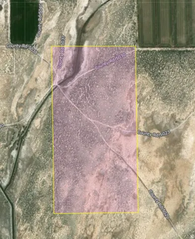 Aerial Property Survey Map. Depicting the parcel boundaries and spatial configuration of the property overlaid on satellite imagery