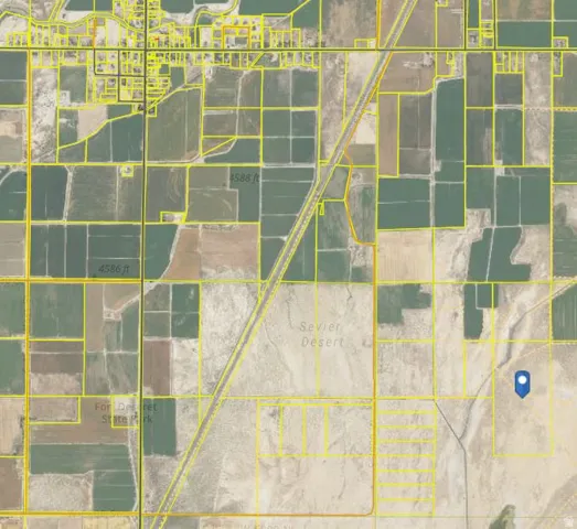 Aerial Property Map. Depicting the property's location within the township grid with road infrastructure and surrounding land parcels