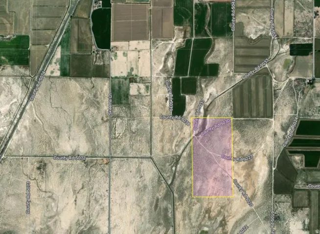 Aerial Property Survey. Depicting the geographic boundaries and land configuration of the property with surrounding parcels and infrastructure