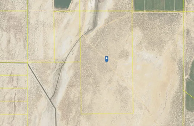 Aerial Survey Map. Depicting the property boundaries and spatial configuration with location marker overlay