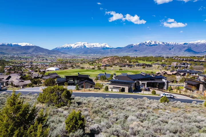 Expansive mountain scenery with snow-capped peaks