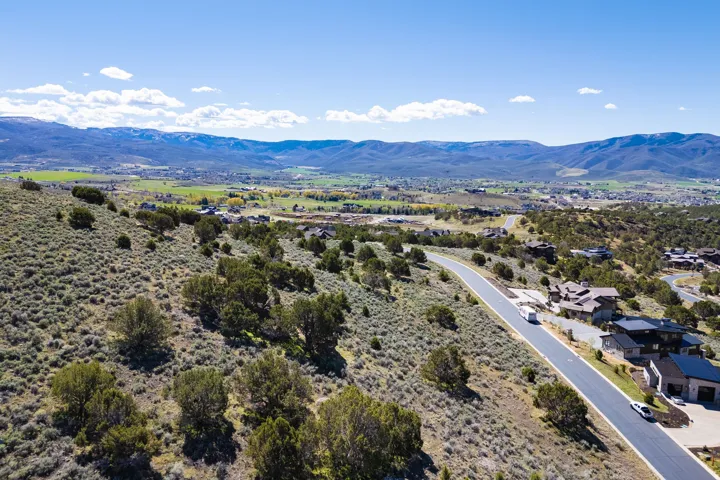 Expansive hillside terrain featuring natural shrubbery and scattered trees