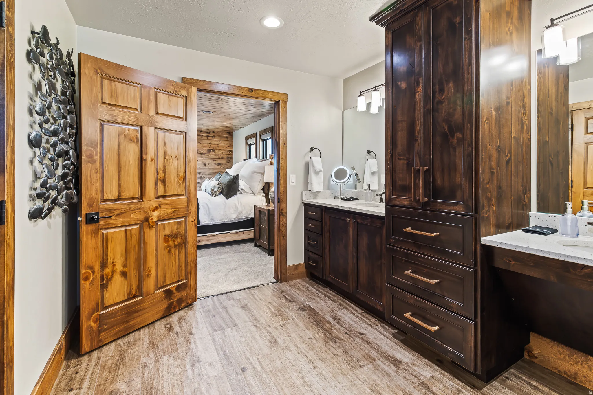 Wood-finish flooring