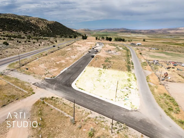 Road infrastructure with paved surfaces