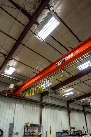 Industrial-grade overhead crane system with a 5-ton capacity