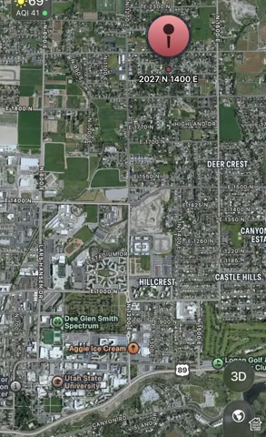 Satellite Map. Displaying the property's geographic location and surrounding infrastructure