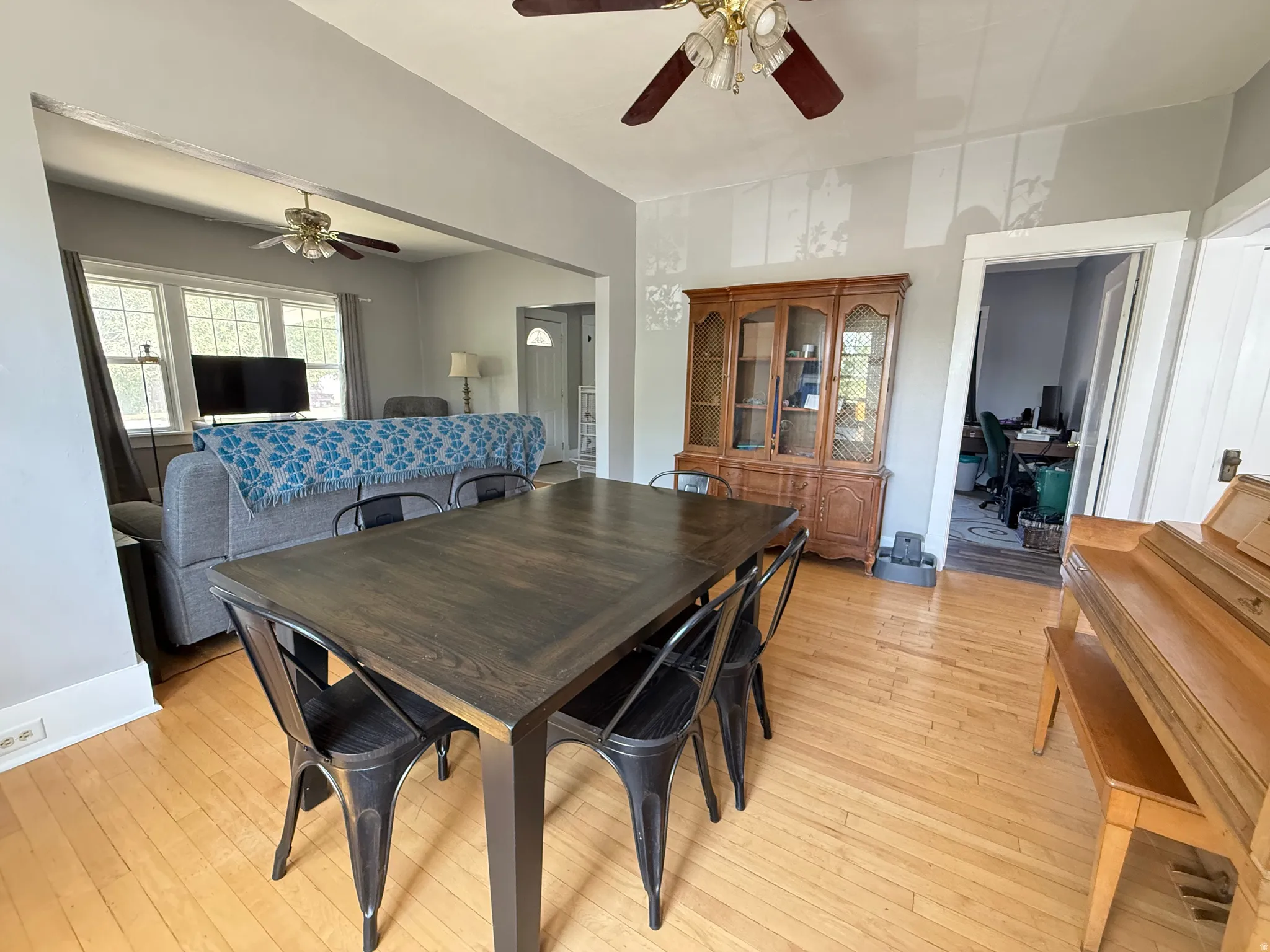 Wood-finish flooring throughout