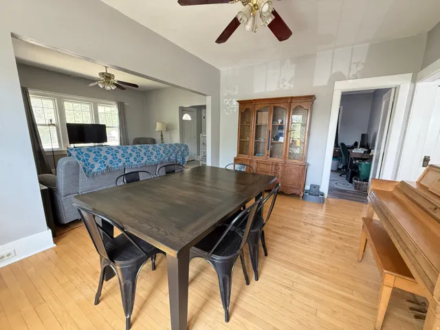 Wood-finish flooring throughout