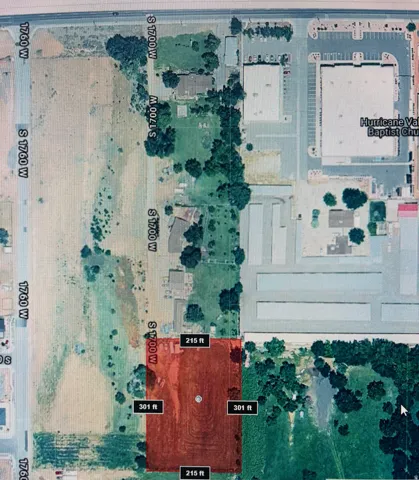 Aerial Property Survey. Depicting the parcel boundaries, dimensions, and land use classification with dimensional notations and surrounding infrastructure context