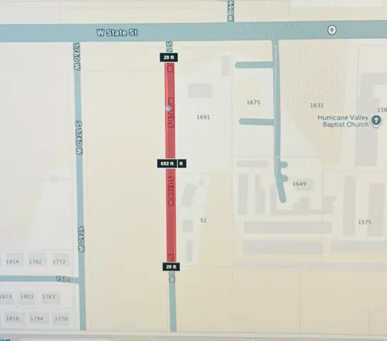 Plat Map. Illustrating property boundaries, street names, and parcel numbers within the depicted area