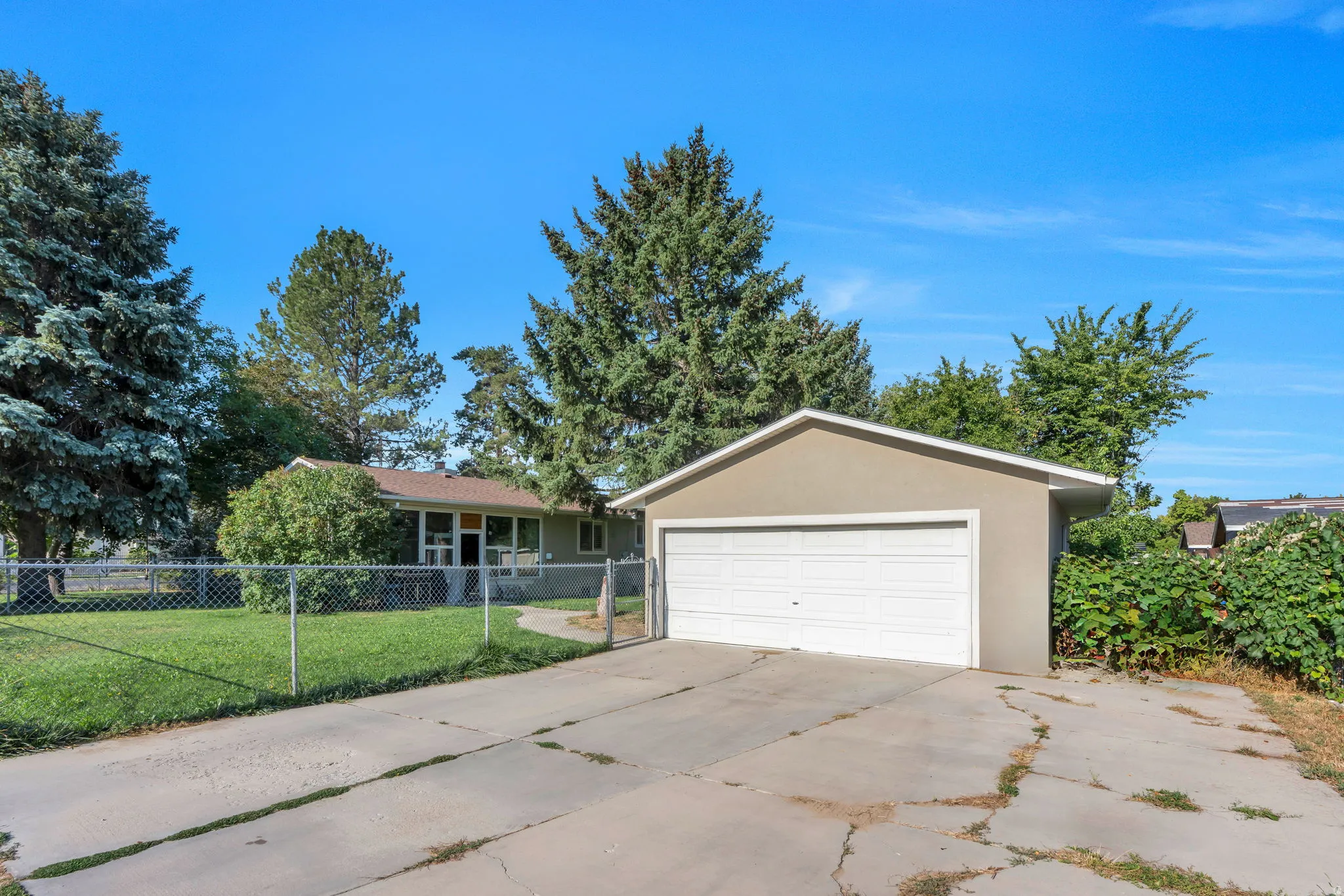 Detached two car garage