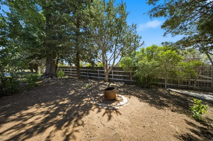Spacious rural pasture featuring mature shade trees, sturdy post-and-rail fencing, and natural ground terrain ideal for equestrian or agricultural use
