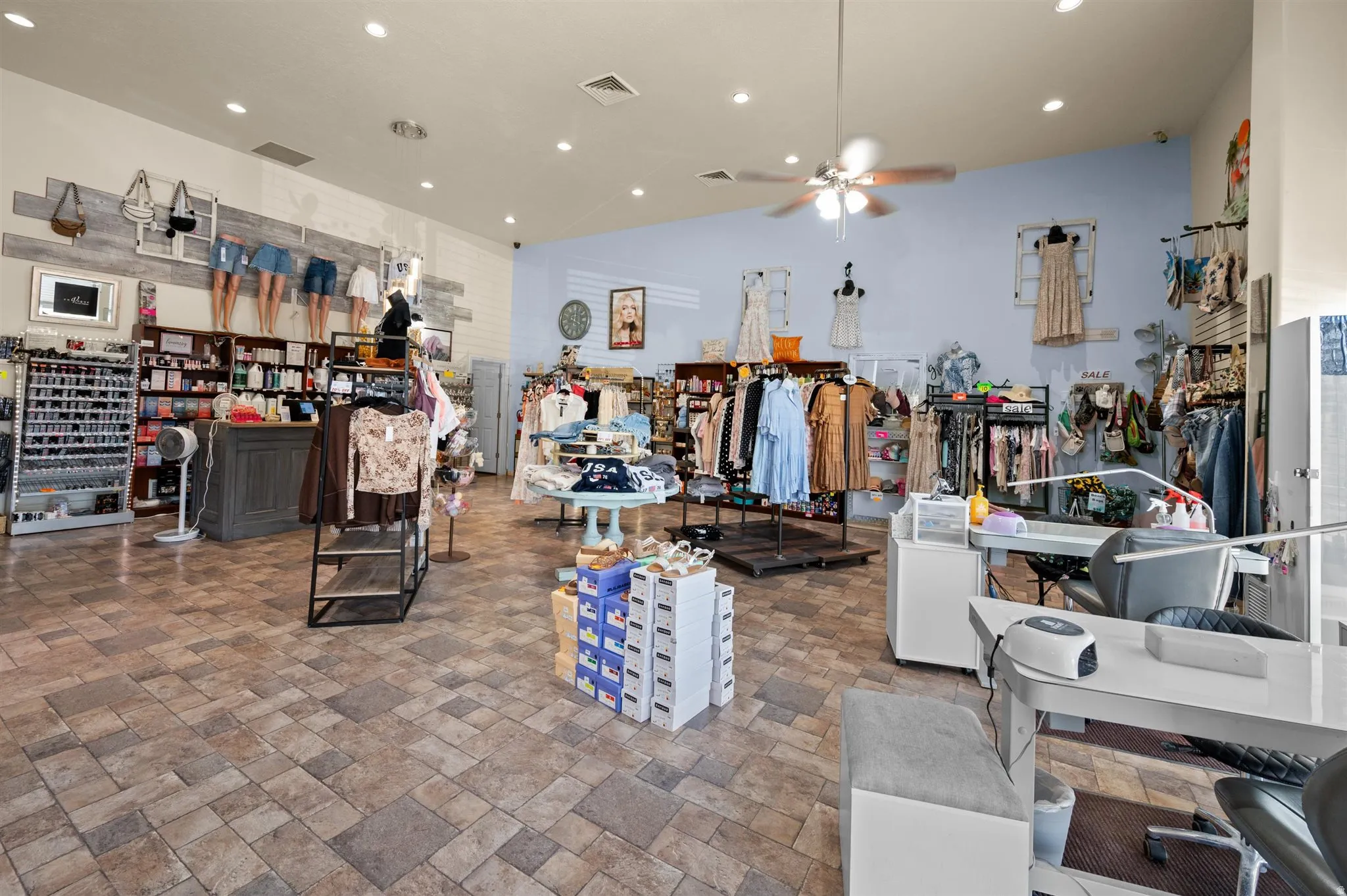 Spacious retail interior