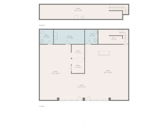 Floor plan showing casing units 7 & 8