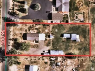 Aerial Map. Depicting the boundaries of the property and surrounding area