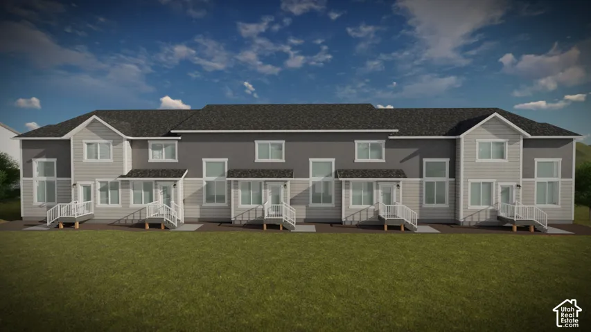 Multi-unit structure with a shingle roof