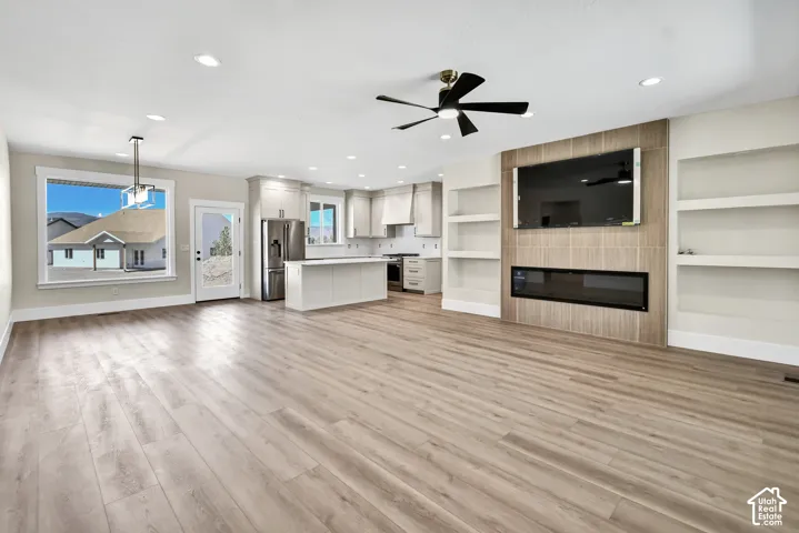 Open-concept living space