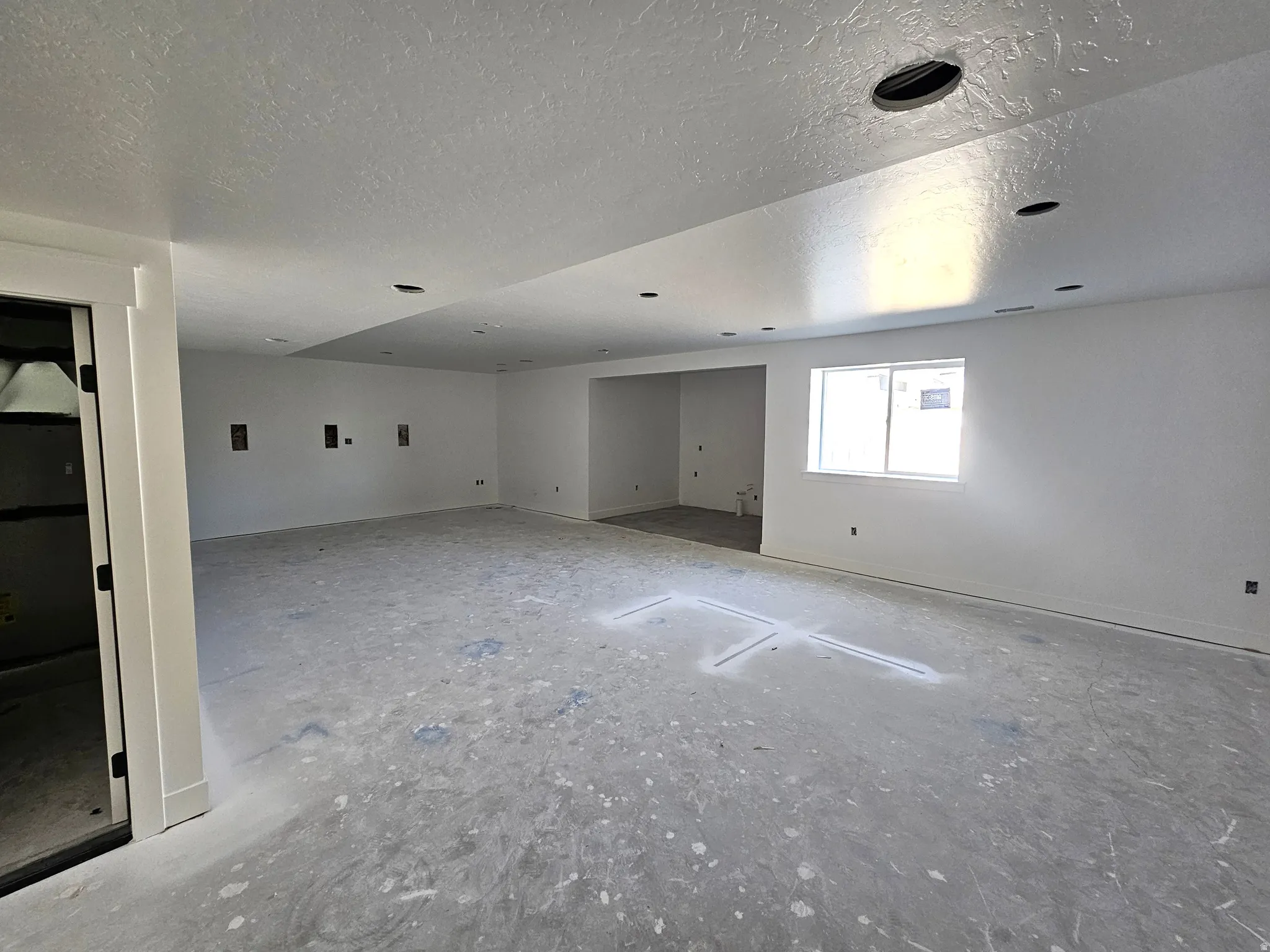 Basement with Alcove for future kitchenette