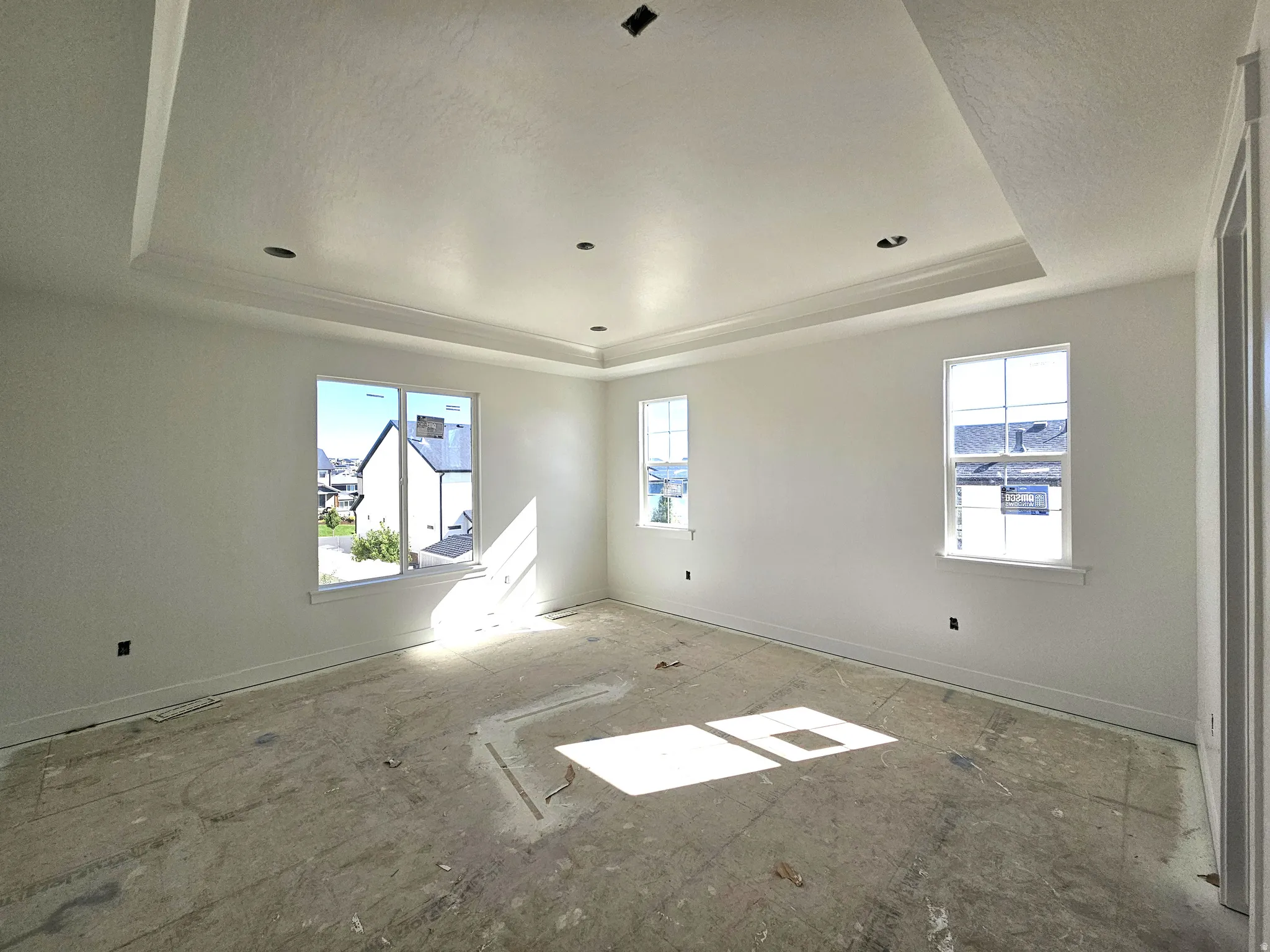 Primary Bedroom with tray ceiling