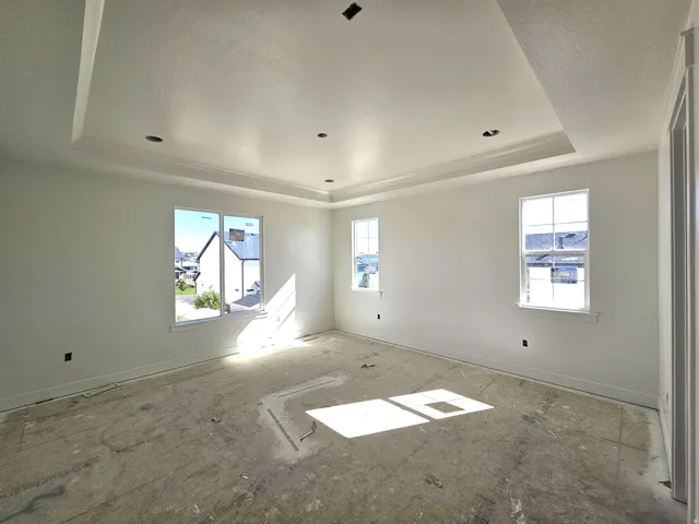 Primary Bedroom with tray ceiling