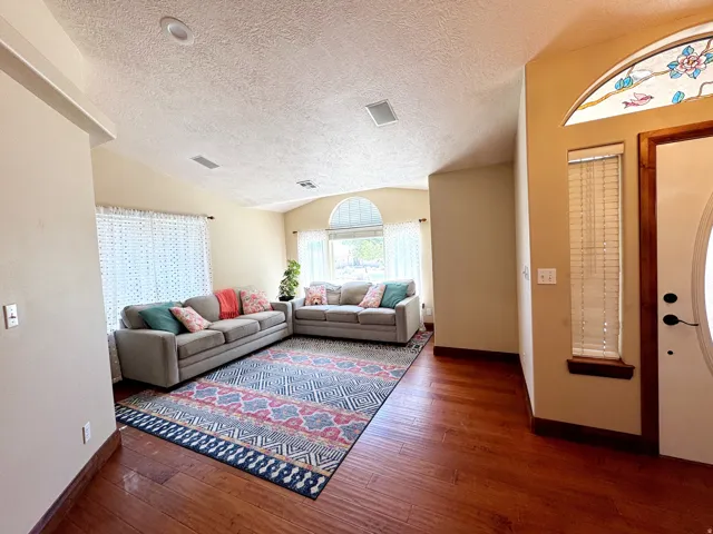 Wood-finish flooring throughout