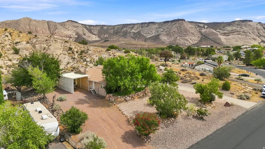 Single-story residence with a covered carport