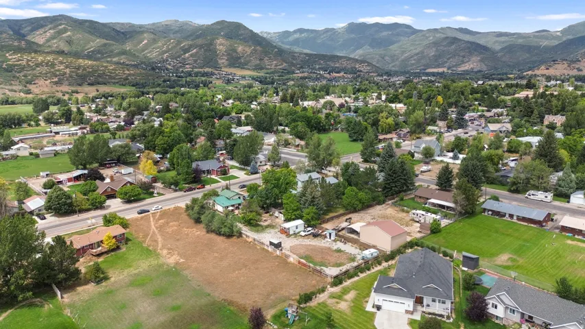 Mountainous landscape setting with a suburban community