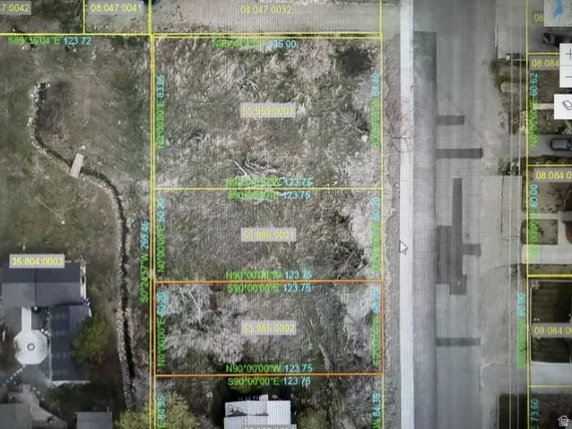 Plat Map. Illustrating lot dimensions and property lines for the subject property