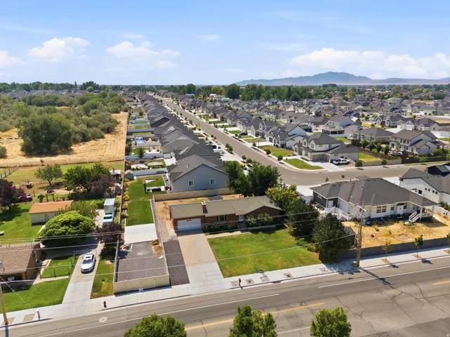 Expansive suburban neighborhood with consistent architectural styles