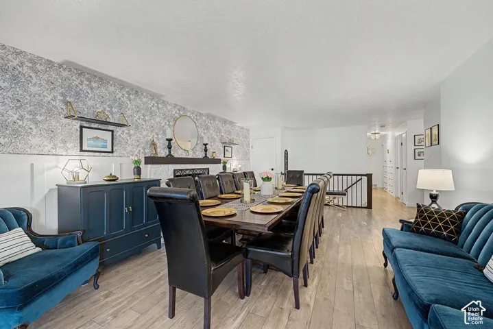 Formal dining room could also be turned back into a living room. Has a fireplace.