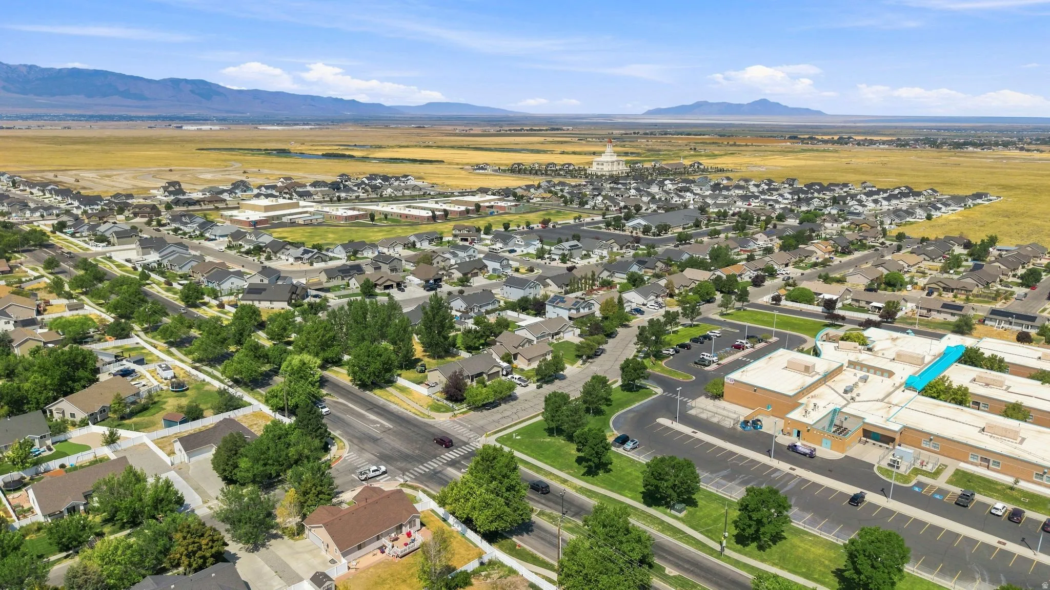 Aerial northeast view