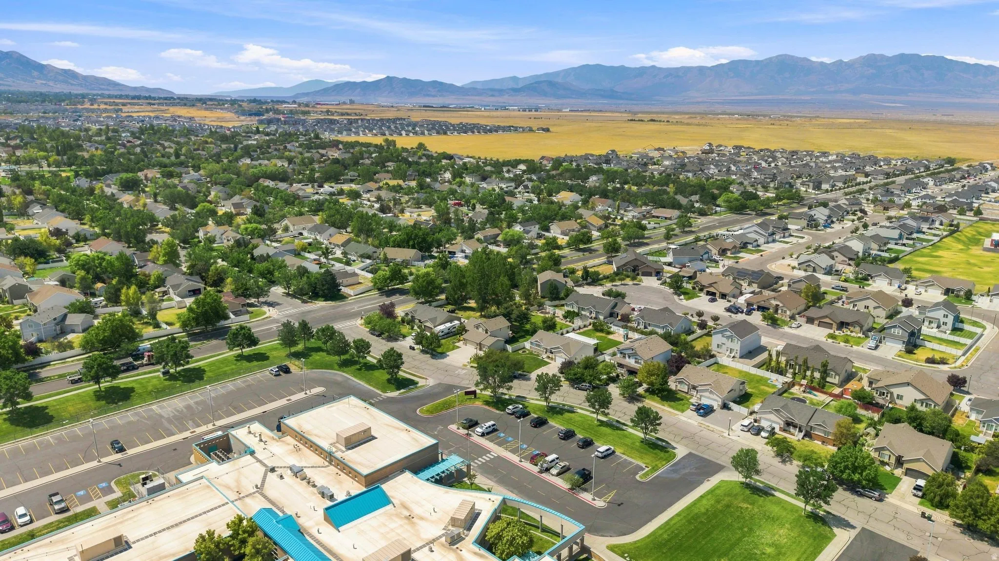 Aerial southwest view