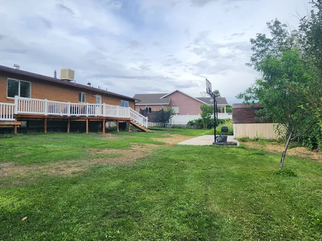 Spacious residential lot with mature landscaping and established trees