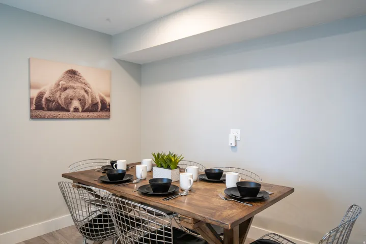 Wood-finish flooring with light-toned walls