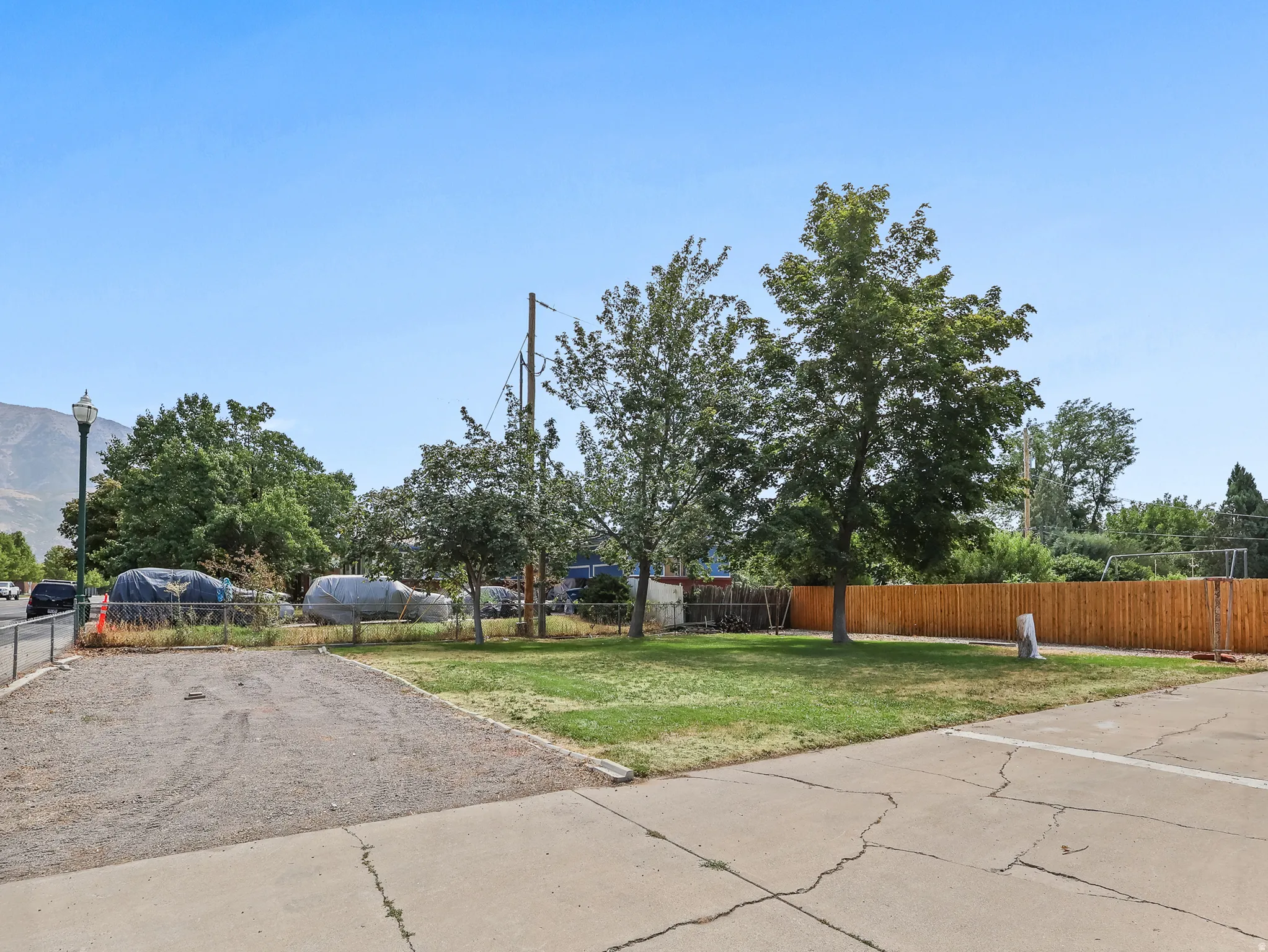 RV Parking behind fence