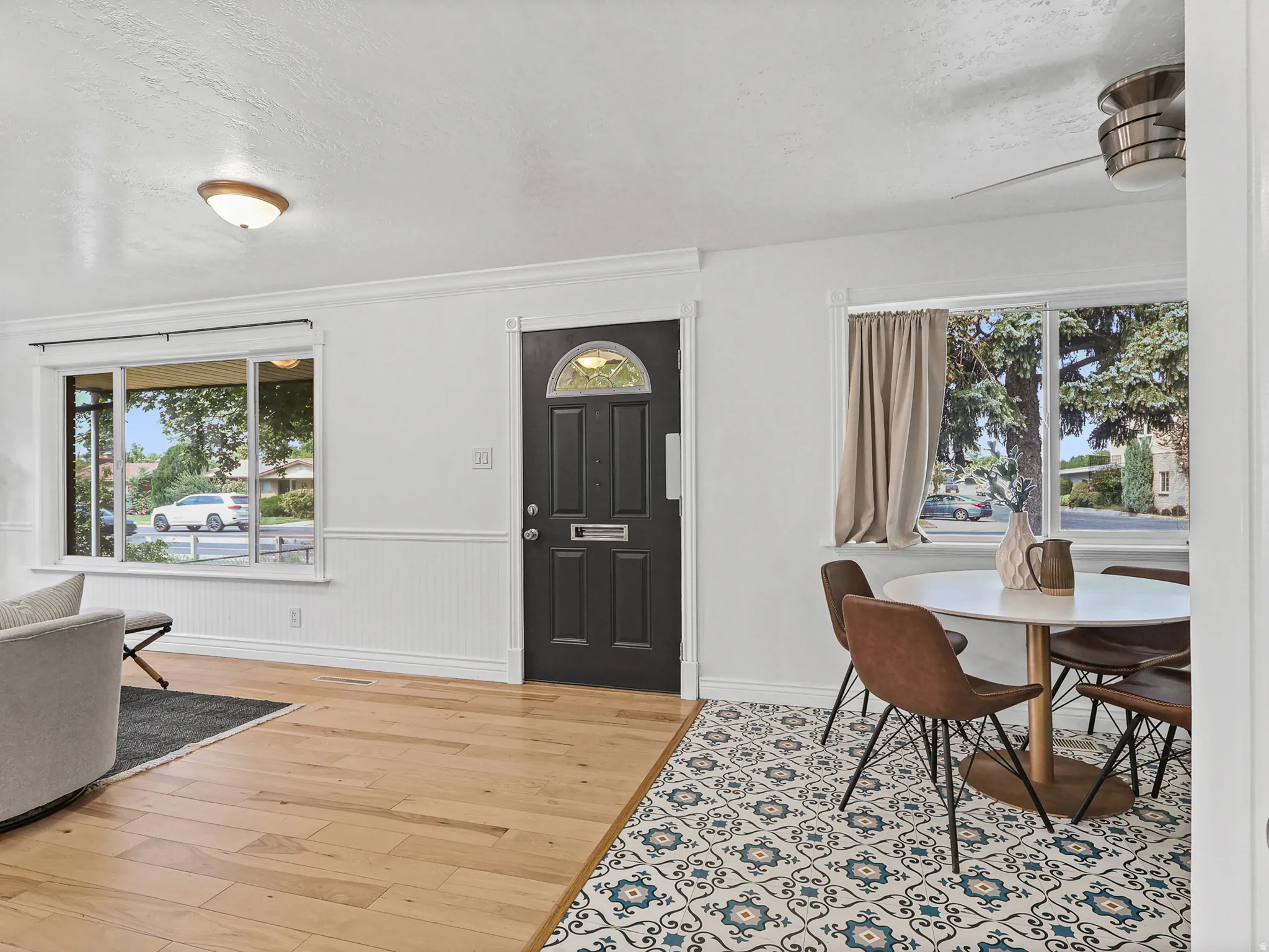 Front Door at Living Room and Dining