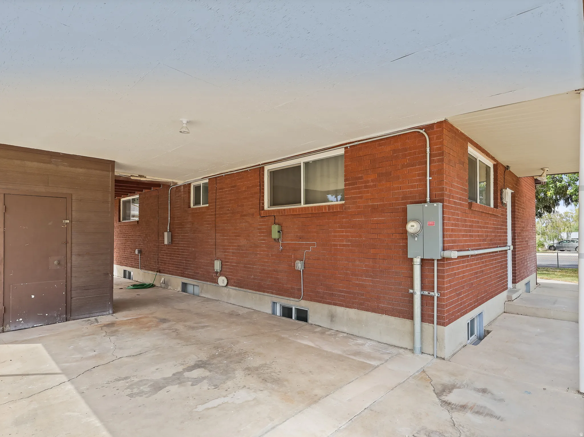 Covered carport parking