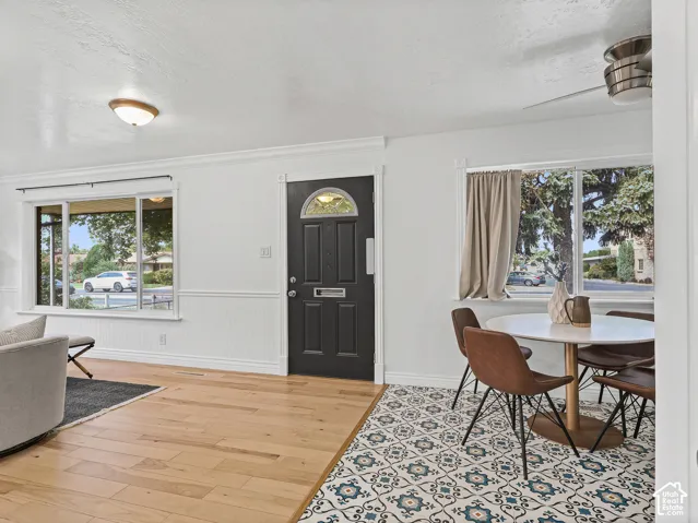 Front Door at Living Room and Dining