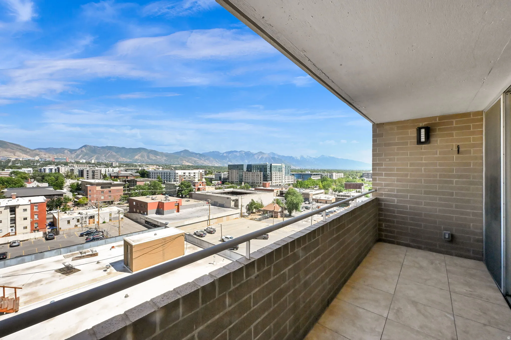 Double doors bring you to your private balcony.